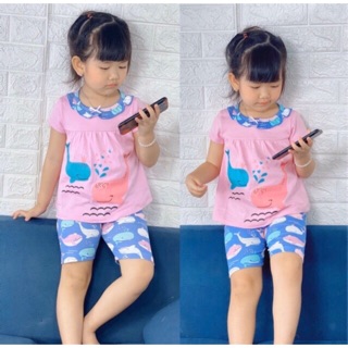 🔥Bộ thun hình thú dễ thương cho bé gái