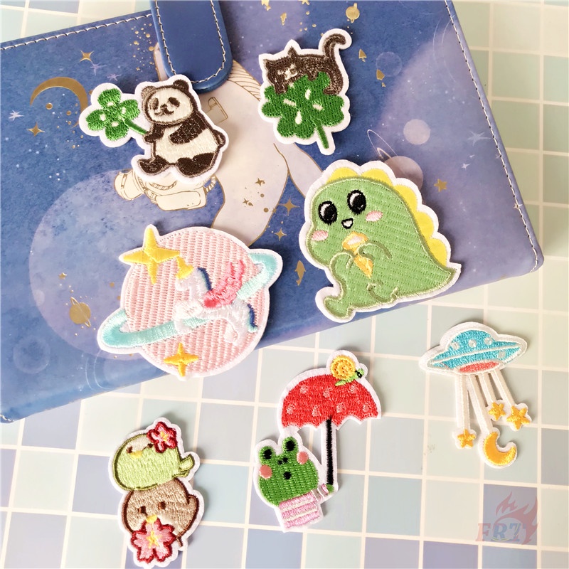 1 Sticker Ủi Thêu Hình Động Vật Hoạt Hình Dễ Thương