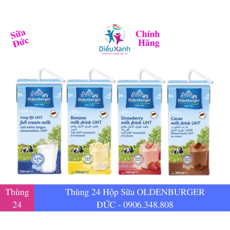 Thùng 24 Hộp Sữa OLDENBURGER 200ml - Sữa Nhập Khẩu Đức