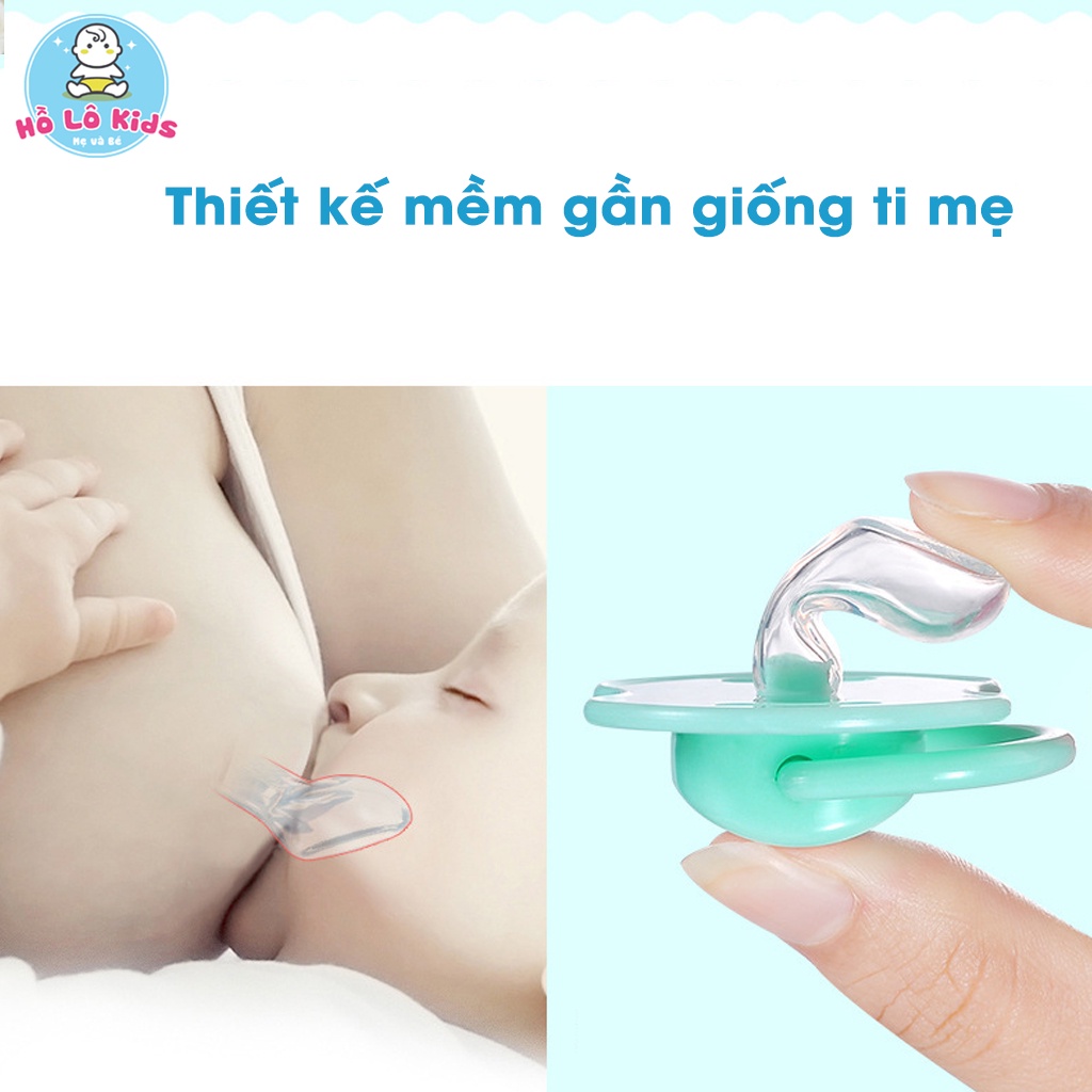 Ti giả cho bé từ 0-1 tuổi có nắp đậy hàng cao cấp Hồ Lô Kids