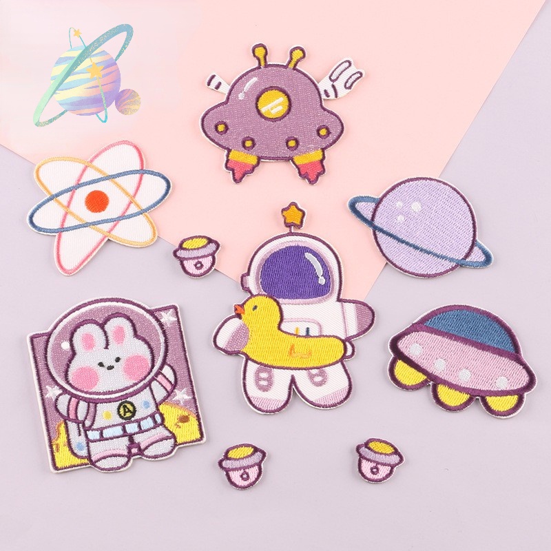 Sticker Thêu Hình Phi Hành Gia Độc Đáo Ấn Tượng
