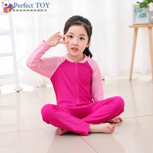 Bộ Đồ Bơi Tay Dài Nhiều Màu Sắc Dành Cho Bé 3-10 Tuổi