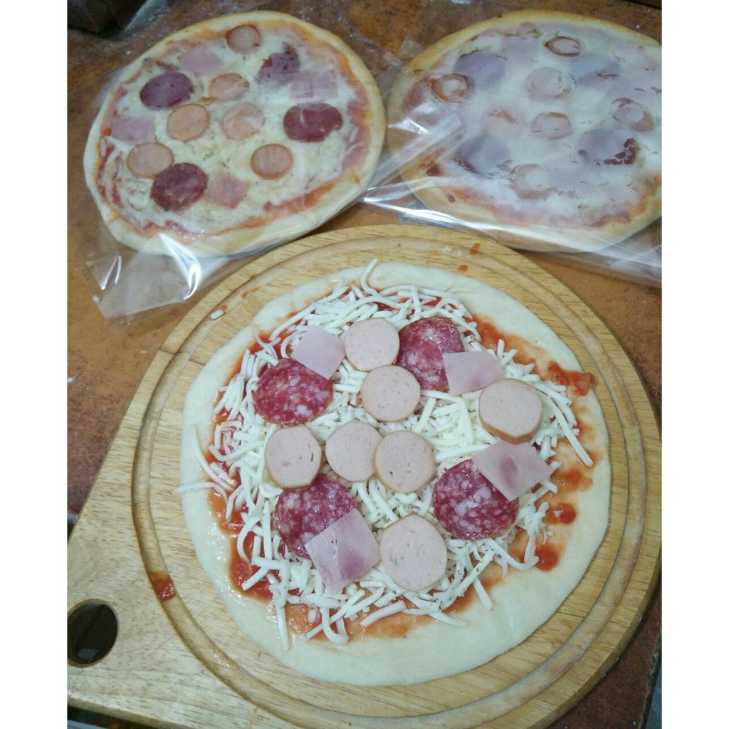 Pizza size 16cm làm sẵn tùy chọn