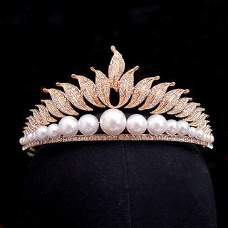 Sparkling Stone Crown Hair Clips