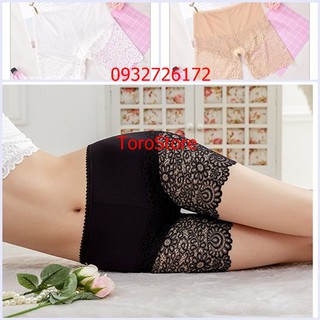 Quần lót mặc váy-Quần đùi mặc váy su pha ren thoáng mát thời trang