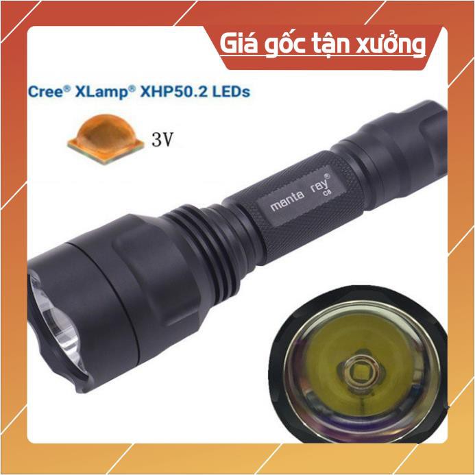 Đèn pin C8 Cree XHP50.2- Đèn pin siêu sáng, chip LED XHP50.2