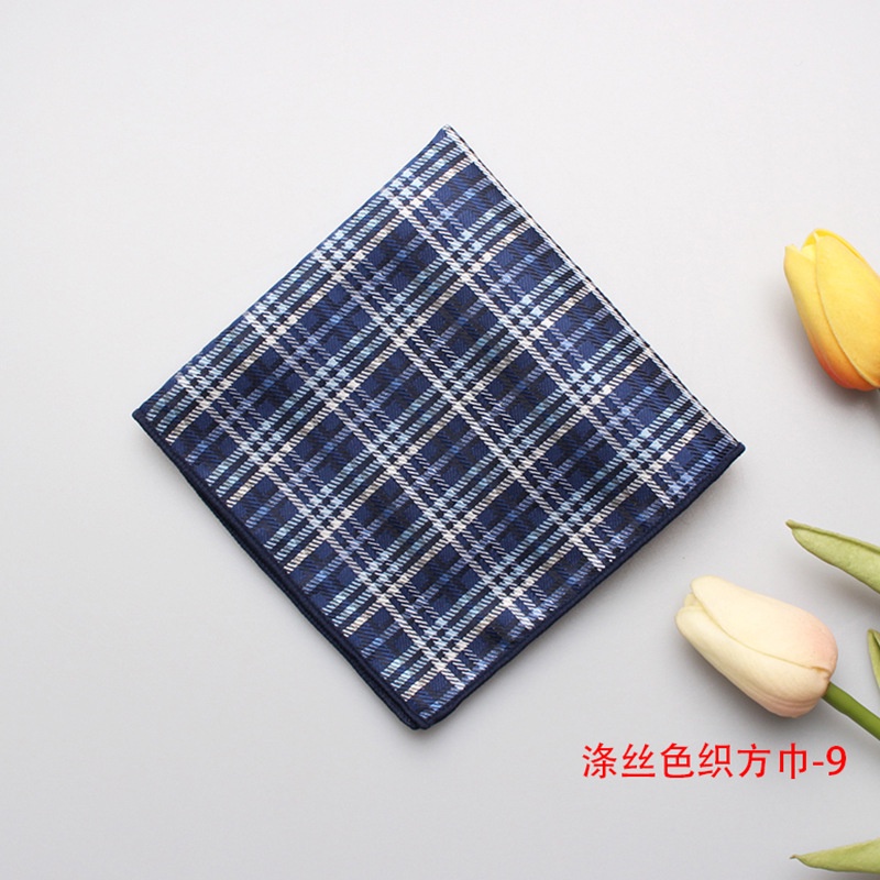 Khăn Tay Lụa Polyester Họa Tiết Chấm Bi Thời Trang Cho Nam