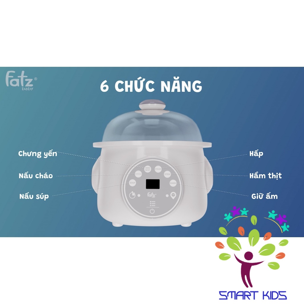 NỒI HẦM CÁCH THUỶ 2 TẦNG FATZ BABY 1.0L - STEW 2 - FB9110ZT