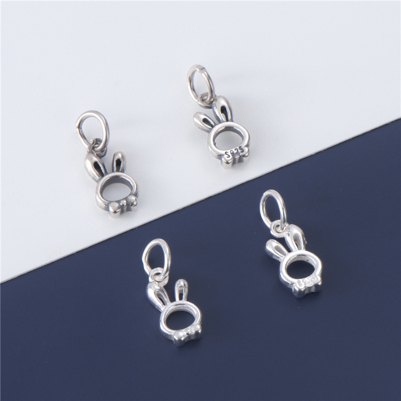 Mặt Dây Chuyền Bạc S925 Hình Chú Thỏ Hoàng Đạo Thái Lan Độc Đáo