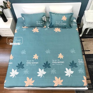 SÉT GA GỐI CHUN TRẦN COTTON 100%