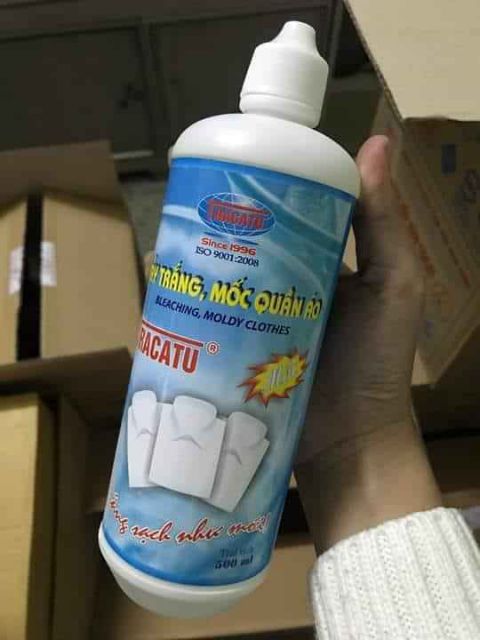 TẨY MỐC, TẨY TRẮNG QUẦN ÁO TRACATU 500ML