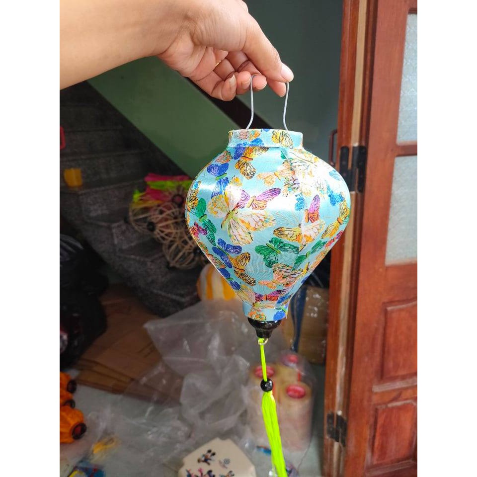 Đèn lồng Hội An 20cm phi hoa