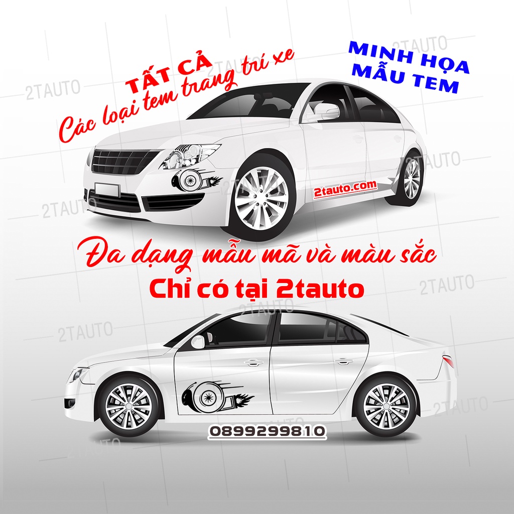 [GIÁ GỐC] Sticker chữ TURBO tem dán trang trí ô tô xe hơi chống nước, chống phai màu, mẫu mã đa dạng độc đáo - MẪU 3
