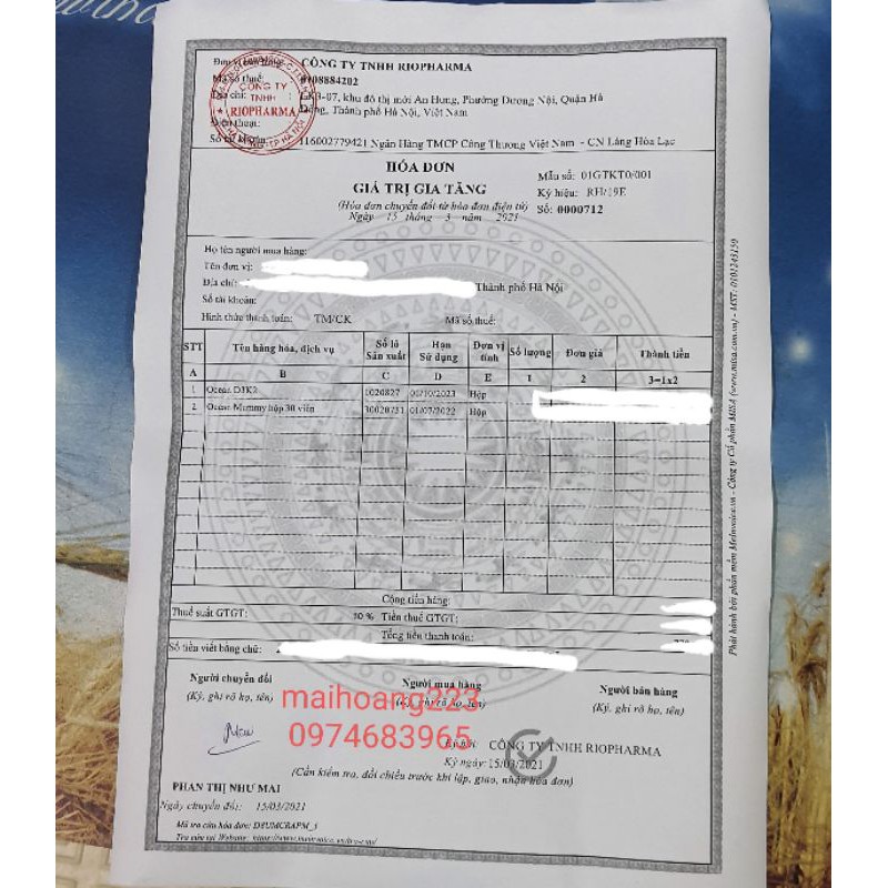 Ocean Mummy - vitamin tổng hợp cho phụ nữ mang thai hộp 30 viên dạng vỉ