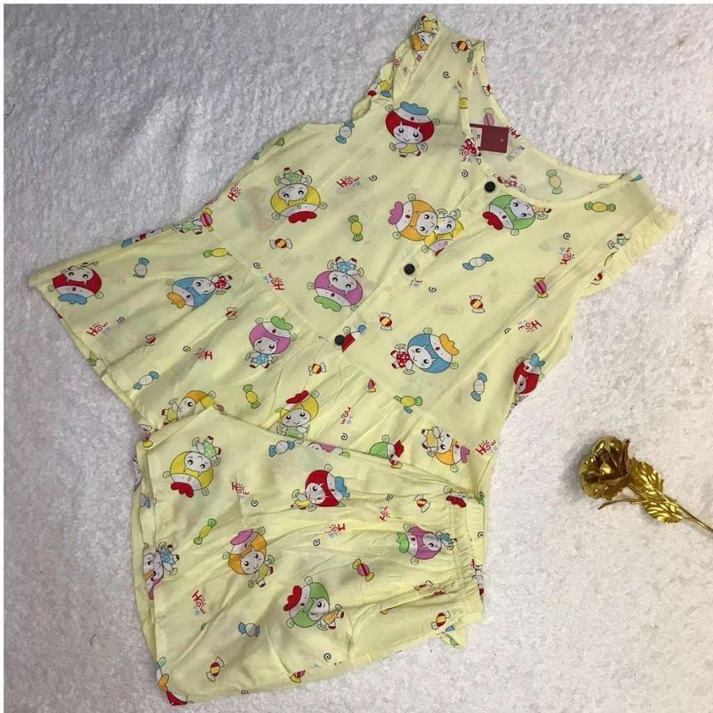 Đồ Bộ Nữ B012 VNXK Chất Liệu Tole (Vải Lanh) Kiểu Đùi Mặc Nhà (ẢNH SHOP TỰ CHỤP) | BigBuy360 - bigbuy360.vn