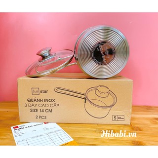 Nồi Quánh nấu bột Inox 3 đáy Fivestar