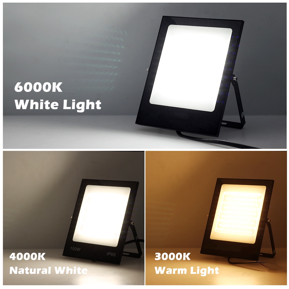 Đèn LED Chiếu Sáng Sân Khấu 30W 50W 100W 200W RGB 24 Phím IR Chống Thấm Nước IP66 Kèm Remote Điều Khiển