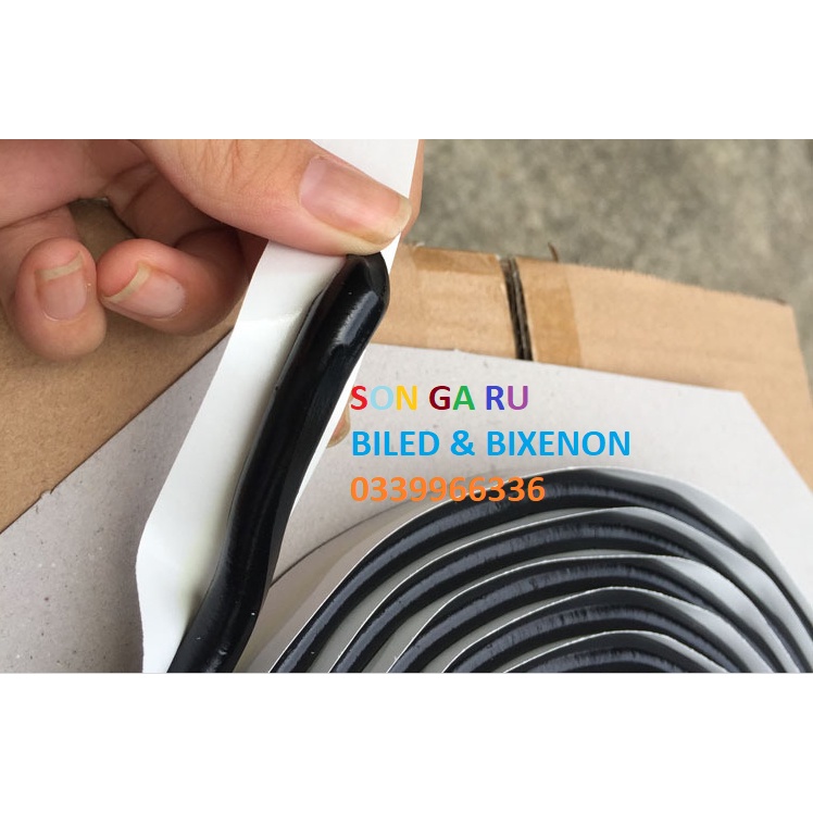 Keo BUTYL chuyên dụng găn pha đèn oto, xe máy size 10mm x 4m