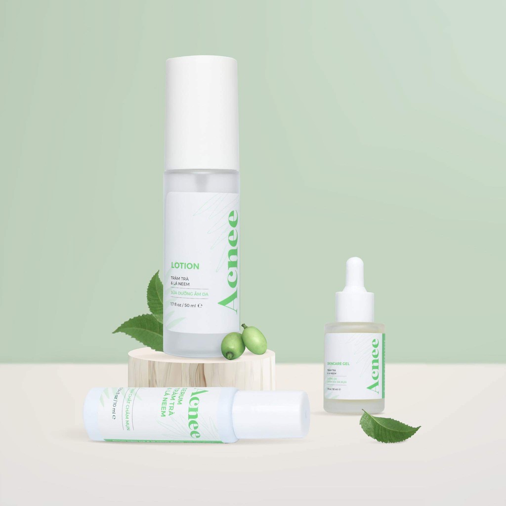 ACNEE – SERUM TRÀM TRÀ VÀ LÁ NEEM- GIẢM MỤN, MỜ THÂM, DA TRẮNG SÁNG