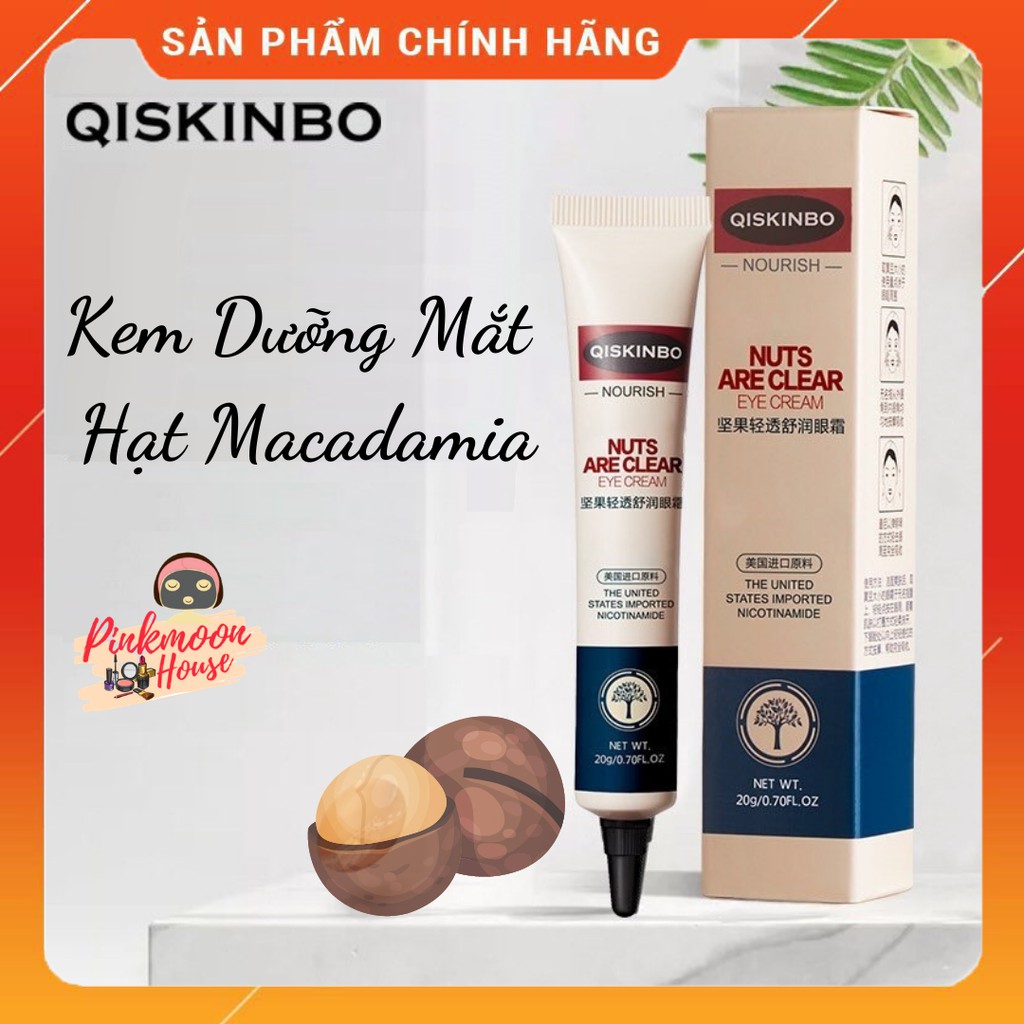 Kem Dưỡng Mắt Hạt Macca Cấp Ẩm Chống Nhăn Khô Vùng Mắt