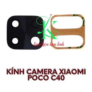 Kính camera XM poco c40 có sẵn keo dán ( Kính camera dành cho poco C40 )