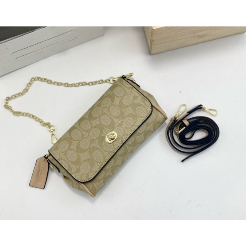 TÚI C.O.A.C.H DÁNG KẸP NÁCH XUẤT XỊN SIZE 22CM