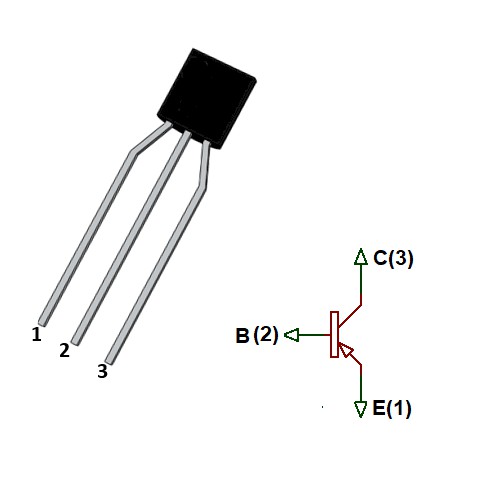 A1015 (PNP,2 con) chân cắm