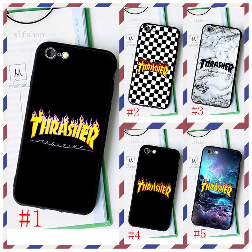 THRASHER Ốp Lưng In Chữ Cá Tính Cho Asus Zenfone Live L1 Zoom 4 Selfie 3 3s Max Laser Go Za550Kl Zx551Ml Zd553Kl Zd551Kl Zc550Kl Zc551Kl Zc520Tl Zc553Kl Zc500Tg Zc521Tl