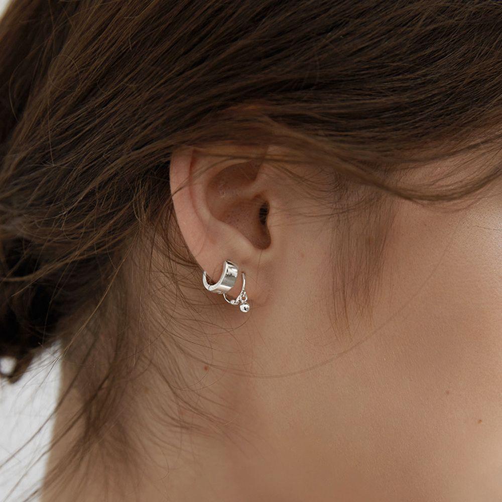 Bông Tai Dạng Vòng Hình Học / Bướm / Trái Tim Thanh Lịch Cho NữKhuyên Tai Nữ Trang Tạo Hình Độc Đáo