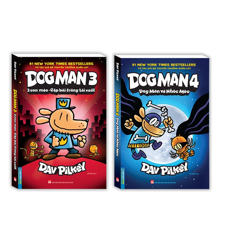Sách - Combo 2c DOG MAN 3 &amp; 4