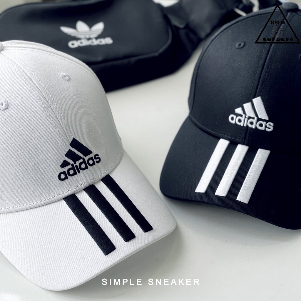 Mũ Nón Adidas Chính Hãng FREESHIP Adidas Sport 3S CT Black Cap Chuẩn Auth - Mũ Lưỡi Trai Adidas Unisex- Simple Sneaker