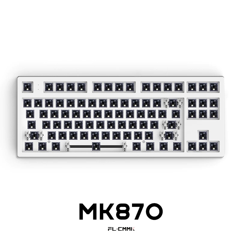 Bộ KIT bàn phím cơ FL- Esport MK870 Hotswap, RGB, Mạch xuôi, 3 Modes, có sẵn foam plate, bảo hành chính hãng 12 tháng