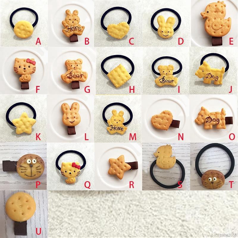 Kẹp tóc hình bánh quy đáng yêu cho bé gái