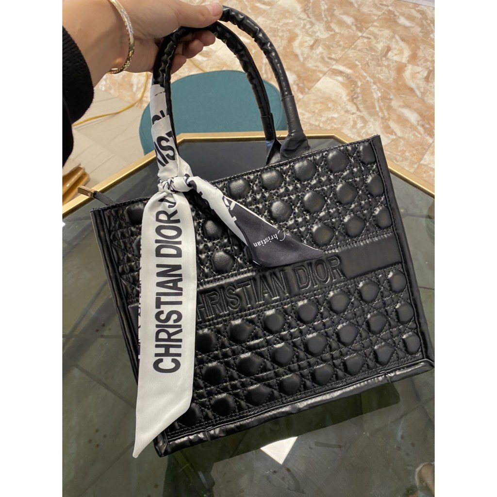 TÚI XÁCH NỮ ĐEN CHỮ KÈM DÂY( ảnh thật + video )