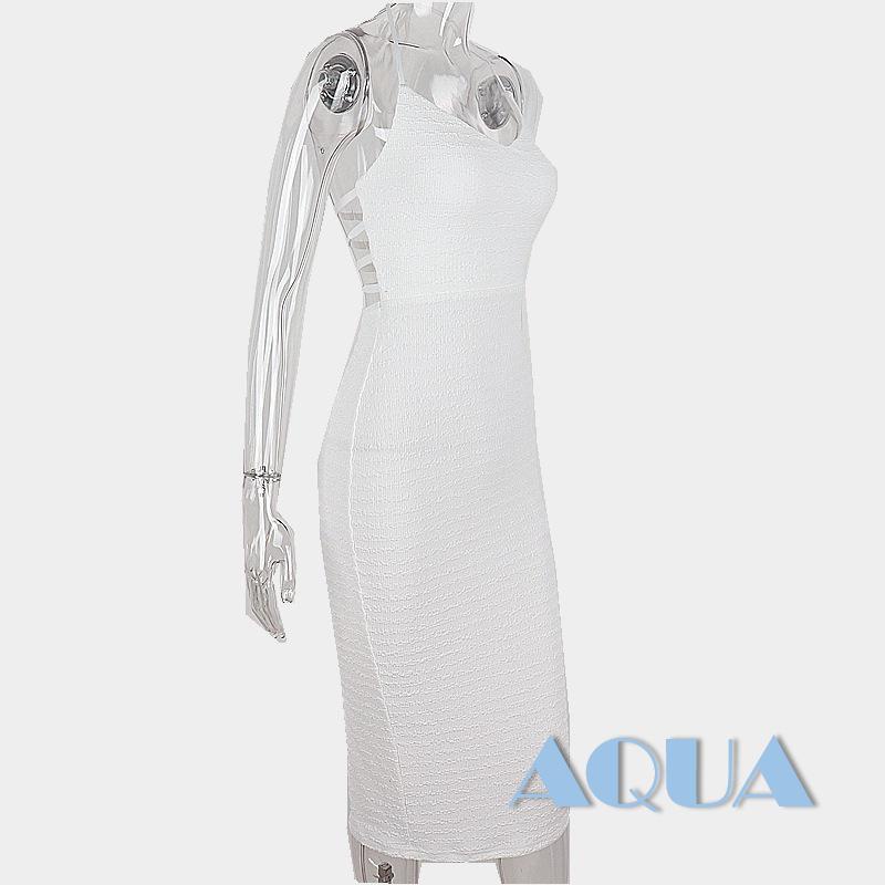 Anana Đầm Dài Ôm Dáng Xẻ Tà Hở Lưng Màu Trơn Gợi Cảm Cho Nữ