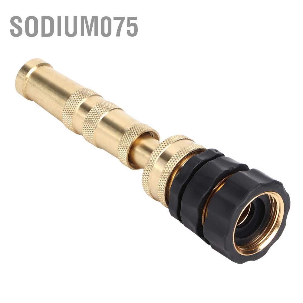 Sodium075 Brass Adjustable Hose Nozzle Water Nozzles for Garden Sprayer Accessories