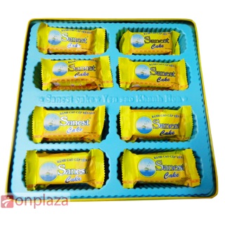 2 hop Bánh Sanest Cake-Công ty Yến sào Khánh hòa---loại bánh phủ Chôclate.