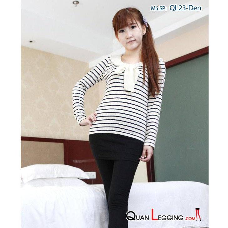 Den Quần Legging liền váy ôm màu đen | BigBuy360 - bigbuy360.vn