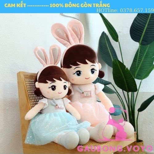 GÁU BÔNG Bup bê tai thỏ về làm quà tặng cho các bé 1/6 đây ạ . Đủ kt cho bố mẹ lựa chọn GAUBONG.VOYO