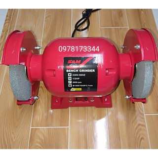 Mô tơ mài 2 đầu đá 150mm-350w dây đồng