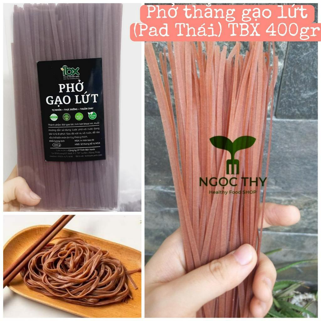 Bún phở nui bánh canh ống làm từ gạo lứt Tinh Bột Xanh gói 400gr ăn eatclean healthy