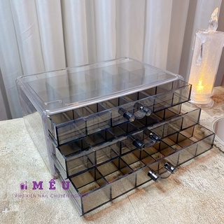 Kệ Mica 3 tầng, 5 tầng đựng Phụ kiện, Mica dày đẹp