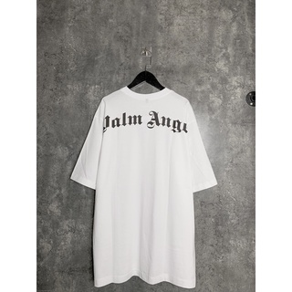 Áo thun - tee in chữ ở cổ palm angel form rộng unisex nam nữ