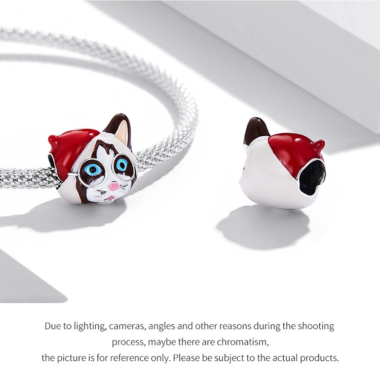 Hạt xỏ BAMOER SCC2090-SCC2093 thiết kế chú mèo 4 mẫu tùy chọn đáng yêu