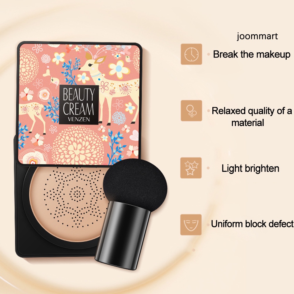 (Hàng Mới Về) Kem Nền Bb Venzen Che Khuyết Điểm Dưỡng Ẩm Thiết Kế Đầu Nấm Tiện Dụng | BigBuy360 - bigbuy360.vn