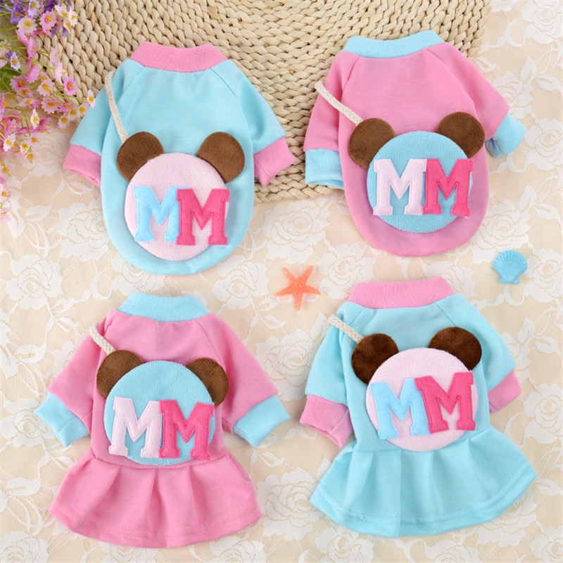 Áo Khoác Cotton Họa Tiết Hoạt Hình Xinh Xắn Cho Thú Cưng