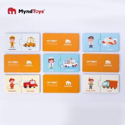 Đồ Chơi Xếp Hình MyndToys My First Puzzle - Jobs &amp; Transportation (Chủ Đề Nghề Nghiệp) Dành Cho Bé Trên 2 Tuổi