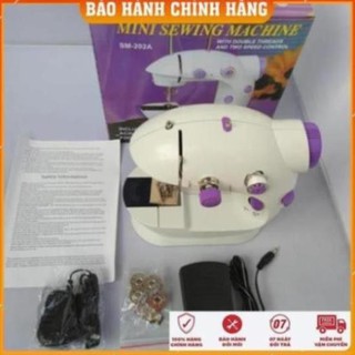 Máy Khâu Mini Gia Đình 2 Tốc Độ Có Đèn Led Cắt Chỉ