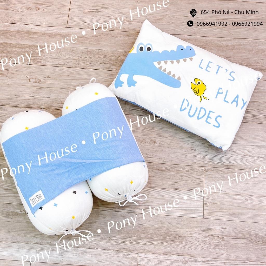 Bộ Gối Chặn Sơ Sinh Momma Baby - Bộ Chẹn Bông Chống Giật Mình Chất Cotton Siêu Mềm Cho Bé Sơ Sinh