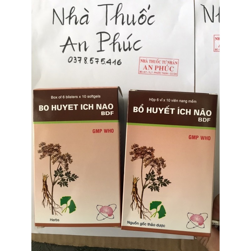 bổ huyết ich não bdf hộp 60 viên